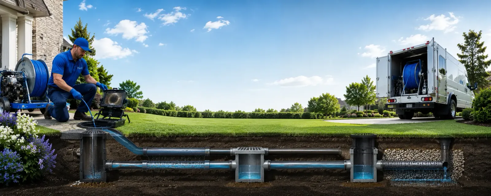 Outdoor drain cleaning information for Hopkins, MO